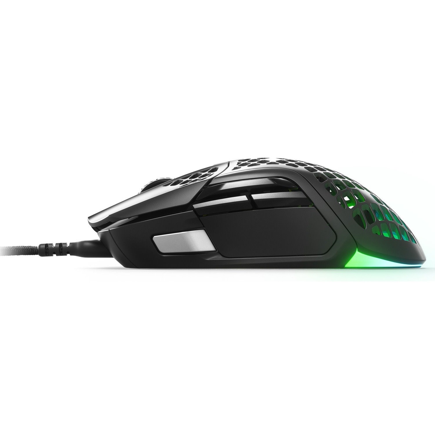 SteelSeries Aerox 5 Gaming Mouse - USB Type C - Optical - 9 Button(s) - 9 Programmable Button(s) - Matte Black