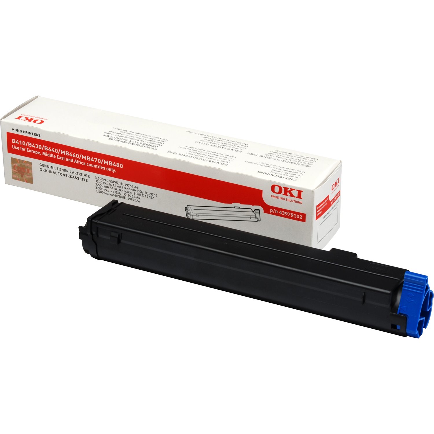 Oki 43979102 Original Laser Toner Cartridge - Black Pack