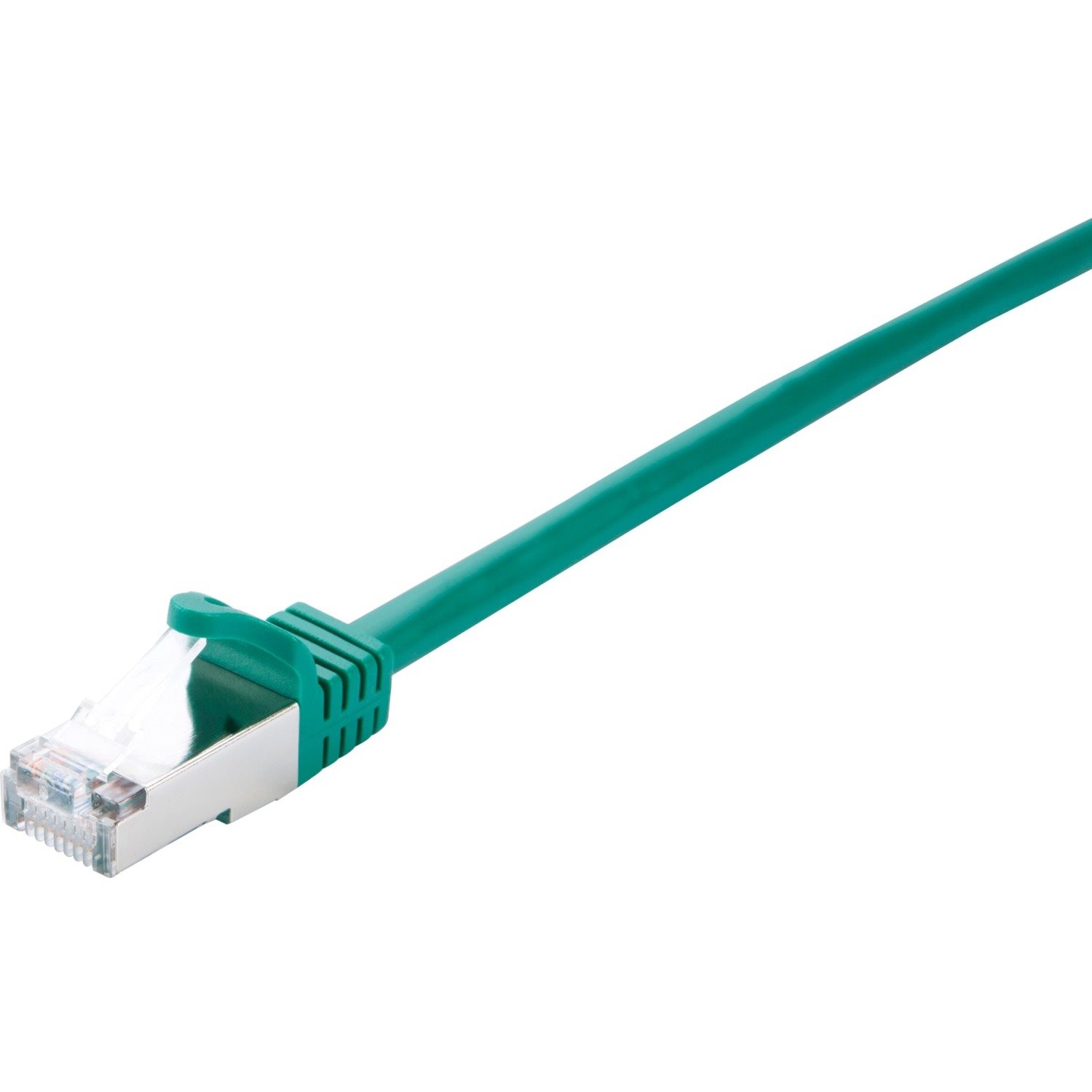 V7 Green Cat6 Shielded (STP) Cable RJ45 Male to RJ45 Male 2m 6.6ft