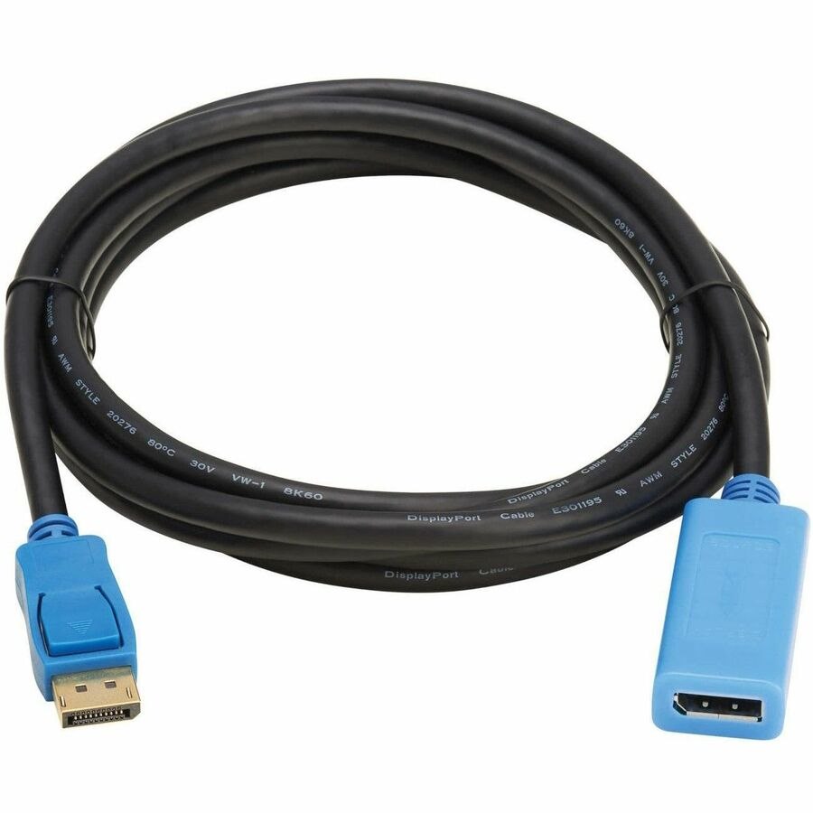 Eaton Tripp Lite Series DisplayPort Extension Cable with Active Repeater and Latching Connector (M/F), 8K 60 Hz, HDR, 4:4:4, HDCP 2.2, 9 ft. (2.7 m), TAA