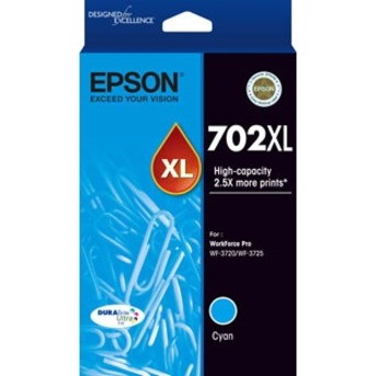 Epson DURABrite Ultra 702XL Original High Yield Inkjet Ink Cartridge - Cyan - 1 Pack