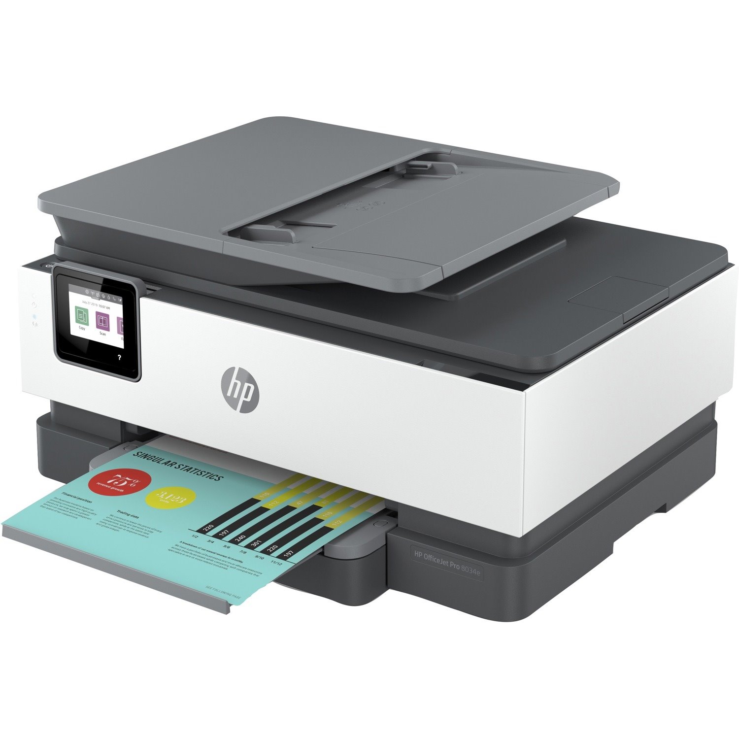 HP Officejet Pro 8034e Wireless Inkjet Multifunction Printer - Color