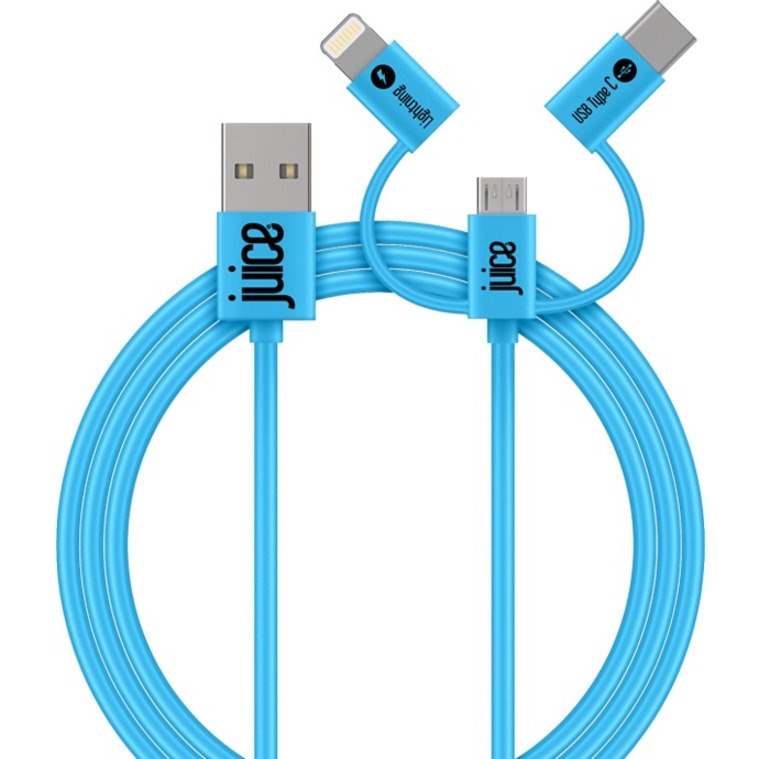 JUICE 1 m Lightning/Micro-USB/USB-C Data Transfer Cable