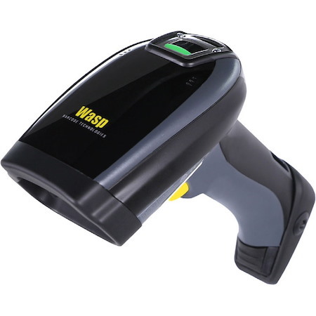 Wasp WWS750 Handheld Barcode Scanner - Wireless Connectivity - Black, Yellow