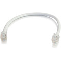 C2G 6in Cat5e Non-Booted Unshielded (UTP) Network Patch Cable - White