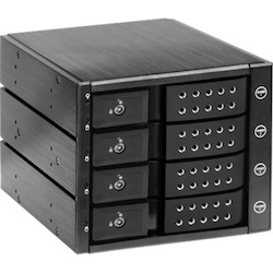 iStarUSA BPN-DE340P Drive Enclosure for 5.25" 12Gb/s SAS, SATA/600 Internal - Black