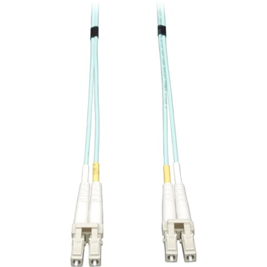 Eaton Tripp Lite Series 10Gb Duplex Multimode 50/125 OM3 LSZH Fiber Patch Cable, (LC/LC) - Aqua, 35M (115 ft.)