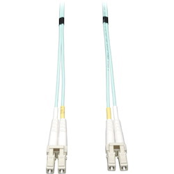 Eaton Tripp Lite Series 10Gb Duplex Multimode 50/125 OM3 LSZH Fiber Patch Cable, (LC/LC) - Aqua, 50M (164 ft.)