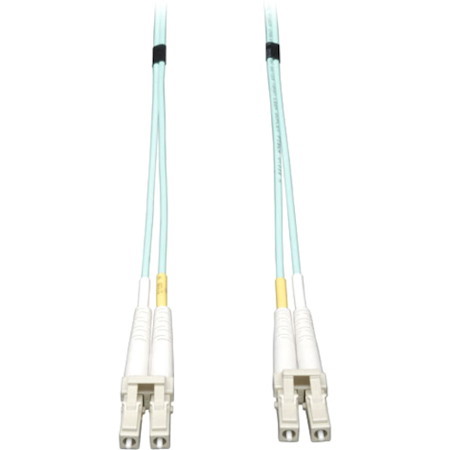 Eaton Tripp Lite Series 10Gb Duplex Multimode 50/125 OM3 LSZH Fiber Patch Cable, (LC/LC) - Aqua, 35M (115 ft.)