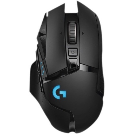 Logitech LIGHTSPEED G502 Gaming Mouse - Wi-Fi - USB - Optical - 11 Button(s) - Black