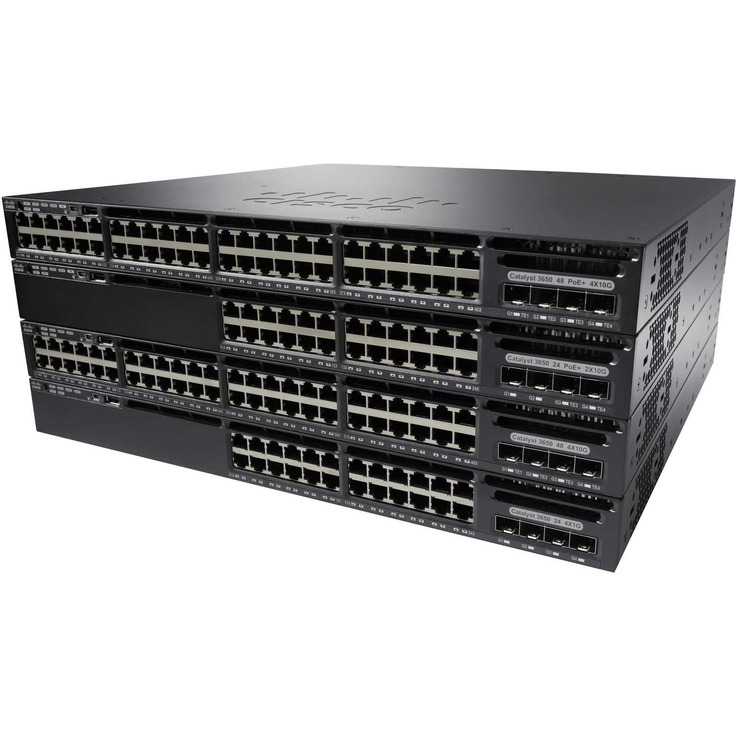 Cisco Catalyst 3650 WS3650-24PD 24 Ports Manageable Ethernet Switch - Gigabit Ethernet, 10 Gigabit Ethernet - 1000Base-T, 10GBase-X