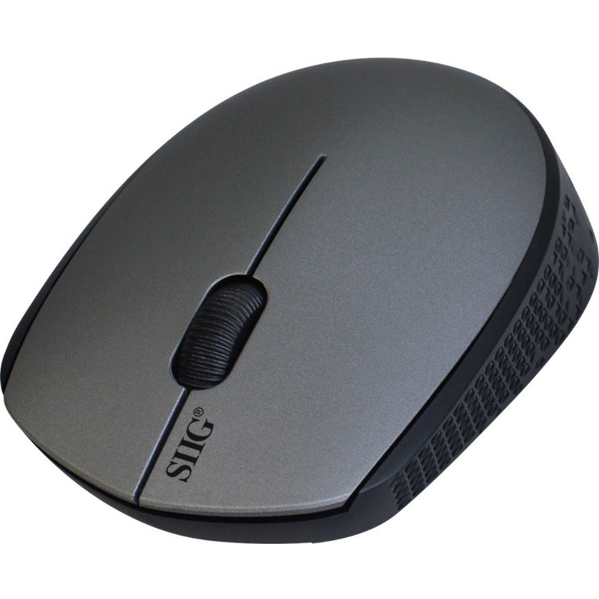 SIIG 3-Button Wireless Optical Mouse - Grey