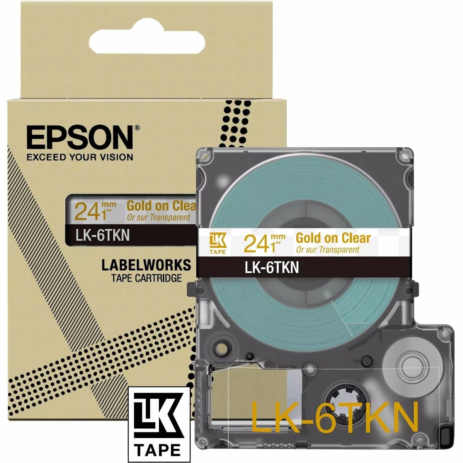 Epson LK-6TKN Label Tape