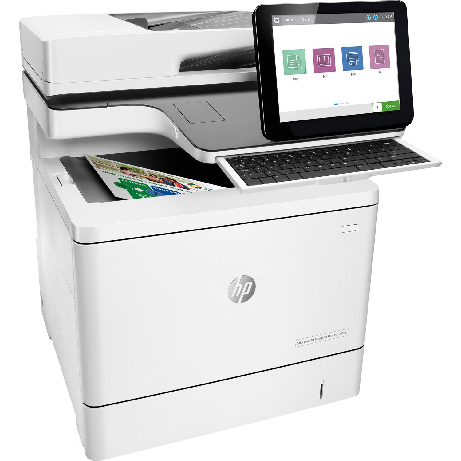 HP LaserJet Enterprise M578c Laser Multifunction Printer - Colour