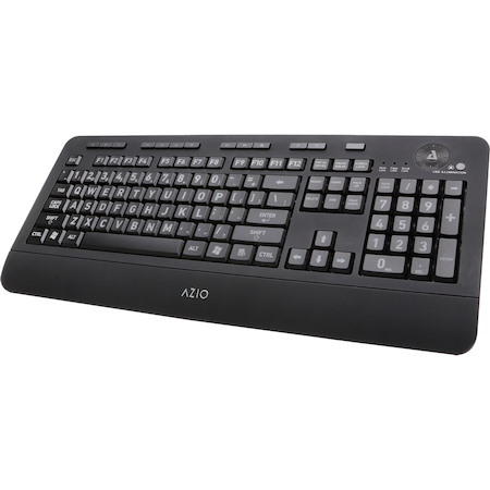 AziO Vision KB506 Keyboard - Cable Connectivity - USB Interface