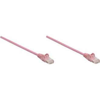 Intellinet Network Solutions Cat6 UTP Network Patch Cable, 25 ft (7.5 m), Pink