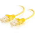 C2G 2ft Cat6 Slim Snagless Unshielded (UTP) Ethernet Cable - Yellow