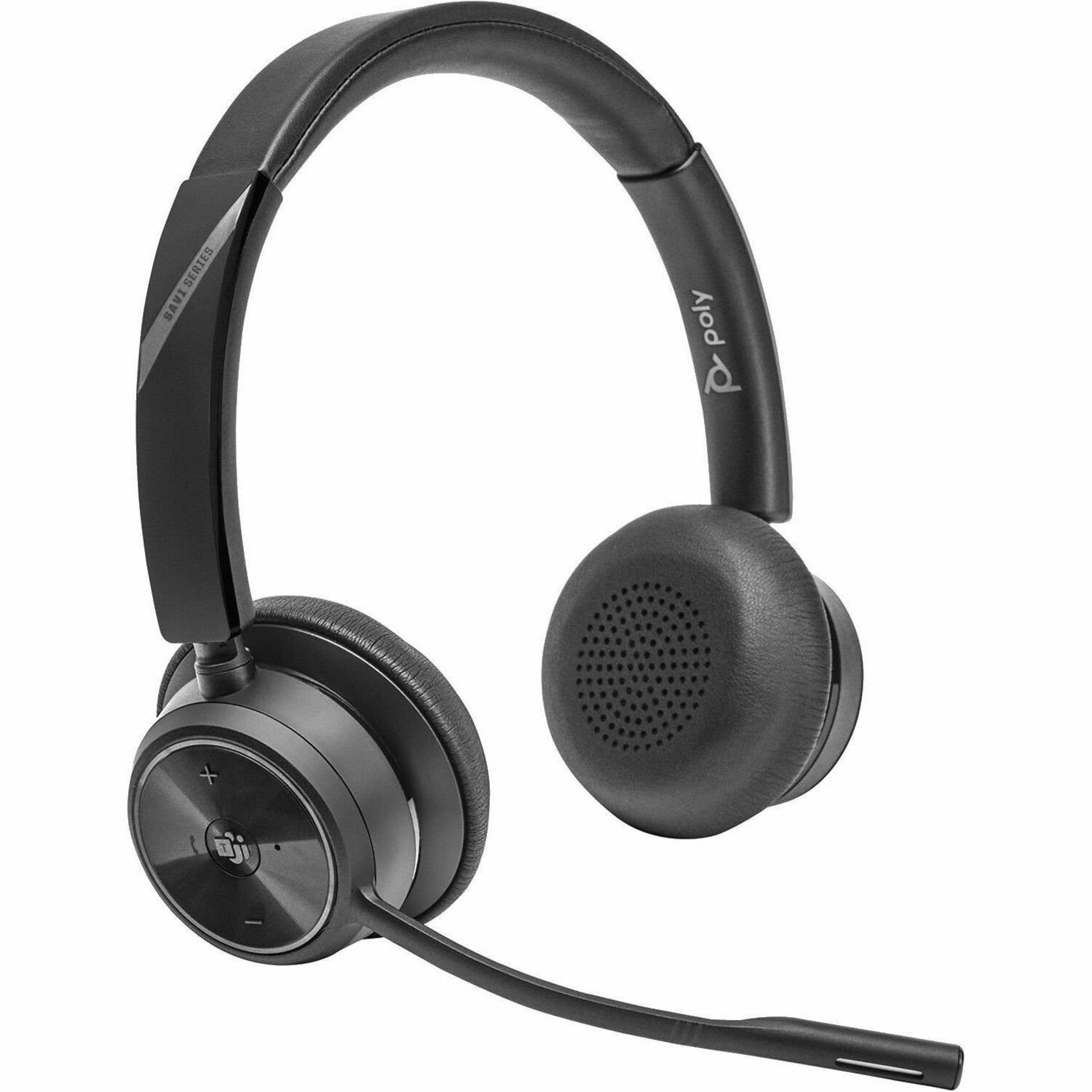 Poly Savi 7400 Office 7420 Wireless On-ear, Over-the-head Stereo Headset - Black