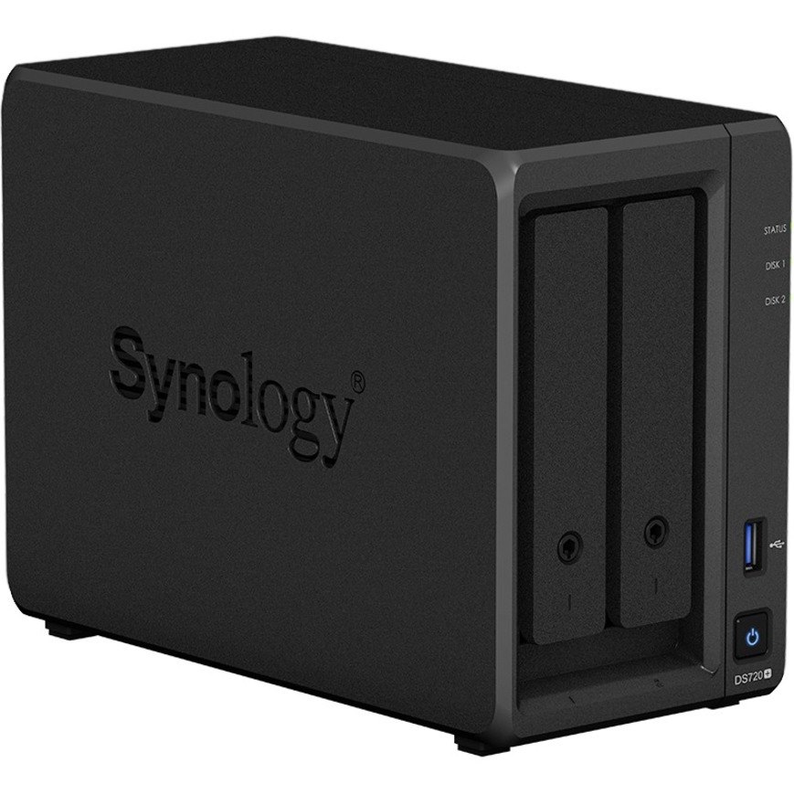 Synology DiskStation DS720+ 2 x Total Bays SAN/NAS Storage System - Intel Celeron J4125 Quad-core (4 Core) 2 GHz - 2 GB RAM - DDR4 SDRAM Desktop