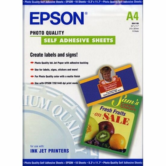 Epson C13S041106 Inkjet Photo Paper - White