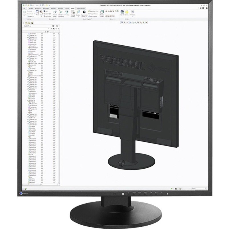 EIZO FlexScan EV2730QFX LCD Monitor - 1:1 - Black