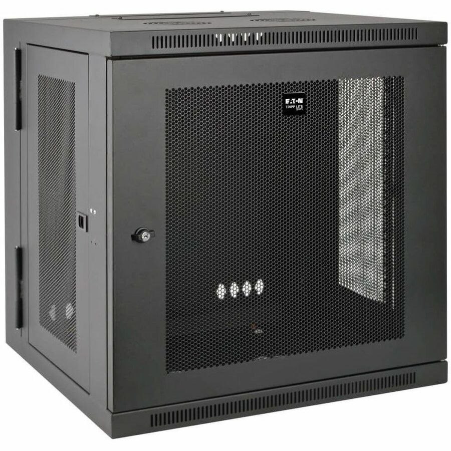 Eaton Tripp Lite Series SmartRack 12U UPS-Depth Wall-Mount Small Rack Enclosure, Hinged Back