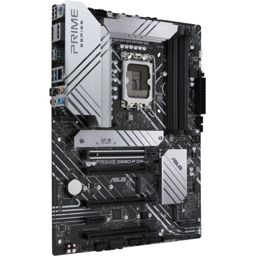 Asus Prime Z690-P D4-CSM Desktop Motherboard - Intel Z690 Chipset - Socket LGA-1700 - Intel Optane Memory Ready - ATX