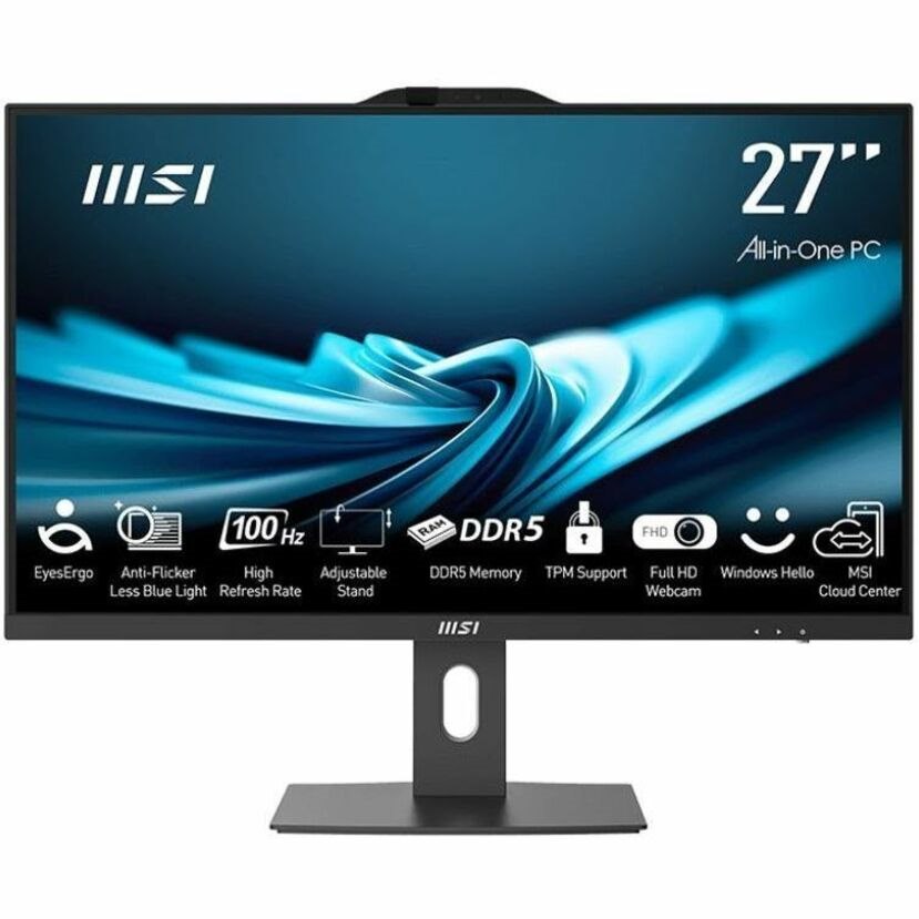 MSI PRO AP272P 14M-600US All-in-One Computer - Intel Core i7 - 32 GB - 1 TB SSD - 27" - Desktop - Black