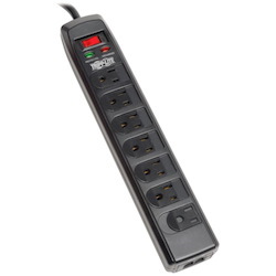 Tripp Lite by Eaton Protect It! 7-Outlet Surge Protector, 6 ft. (1.83 m) Cord, 1440 Joules, Tel/Modem Protection, Safety Covers