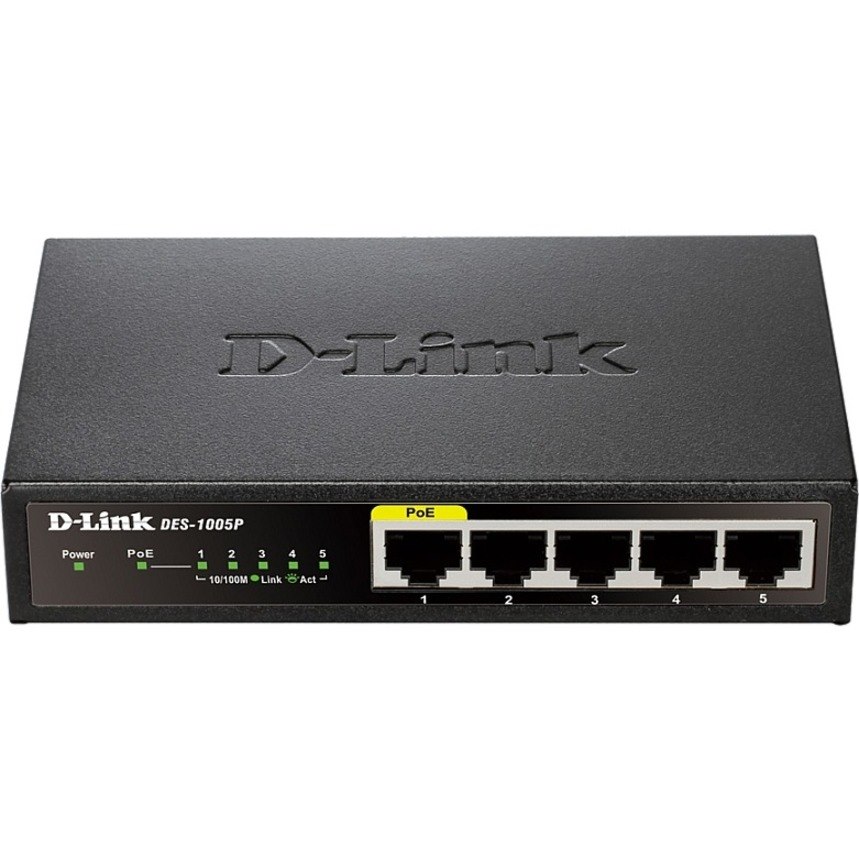 D-Link DES-1005P 5 Ports Ethernet Switch - Fast Ethernet