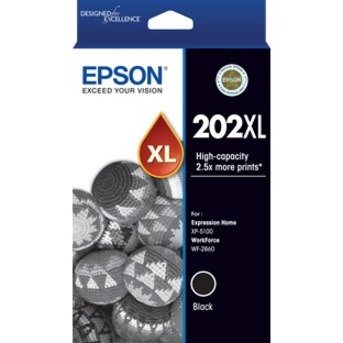 Epson 202XL Original High Yield Inkjet Ink Cartridge - Black - 1 Pack