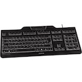 CHERRY KC 1000 SC Keyboard - Cable Connectivity - USB Interface - English (UK) - QWERTY Layout - Black