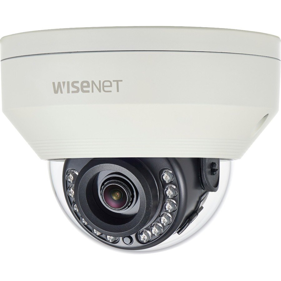 Wisenet HCV-7010R 4 Megapixel Outdoor HD Surveillance Camera - Colour - Dome - Ivory