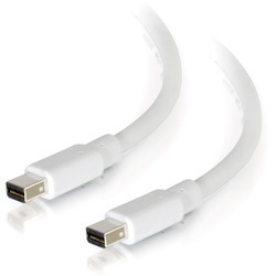 C2G 3ft Mini DisplayPort Cable 4K 30Hz - White