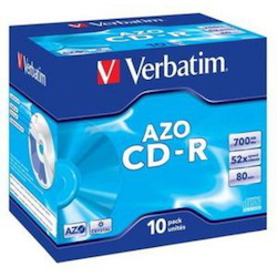 Verbatim CD Recordable Media - CD-R - 52x - 700 MB - 10 Pack Jewel Case