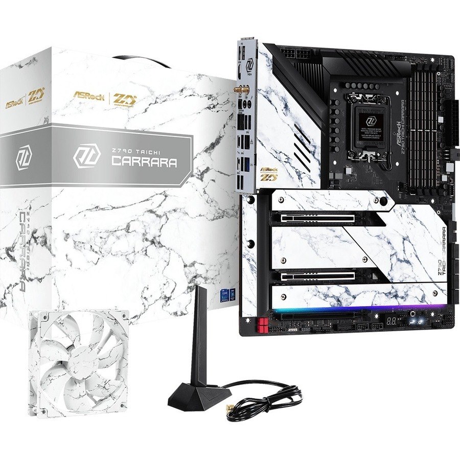 ASRock Z790 Taichi Carrara Gaming Desktop Motherboard - Intel Z790 Chipset - Socket LGA-1700 - Extended ATX