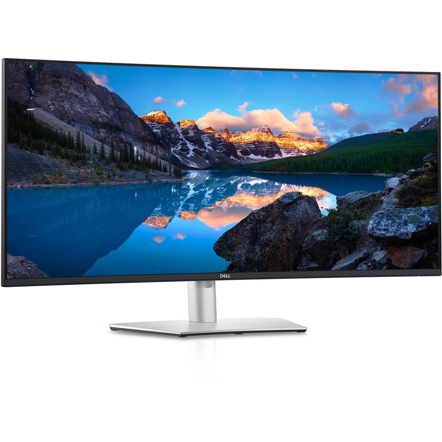 Dell UltraSharp U4021QW 39.7" WUHD Curved Screen LCD Monitor - 21:9 - Black, Silver