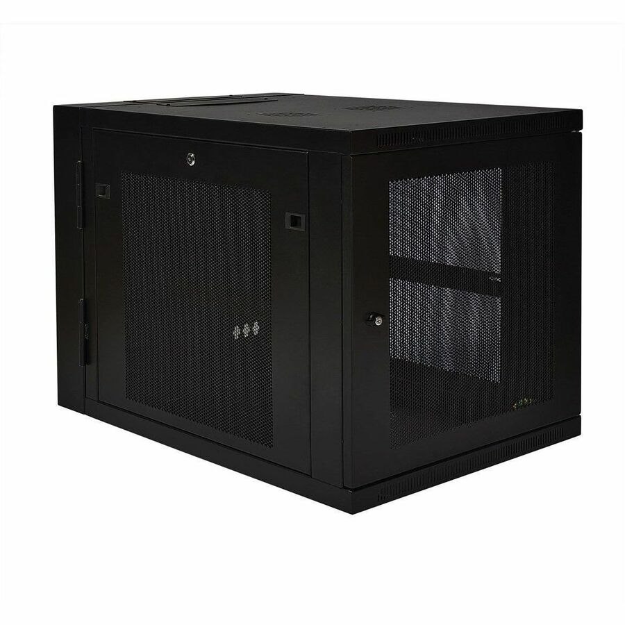 Eaton Tripp Lite Series SmartRack 12U Server-Depth Wall-Mount Small Rack Enclosure, Hinged Back