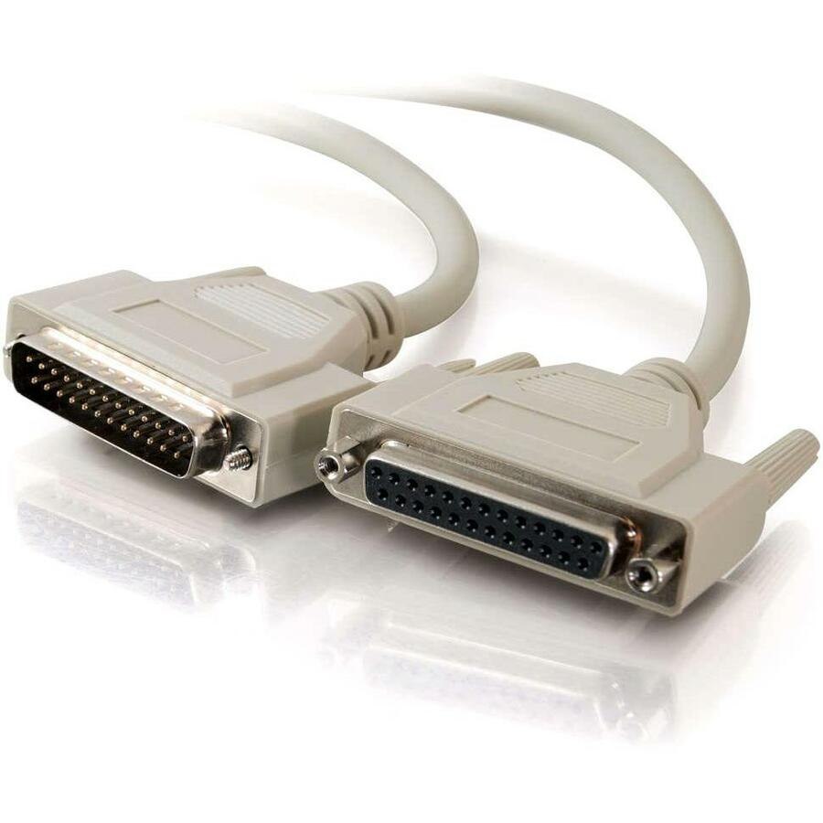 C2G 15ft Serial Extension Cable - RS232 Serial Cable - DB25 to DB25 - M/F