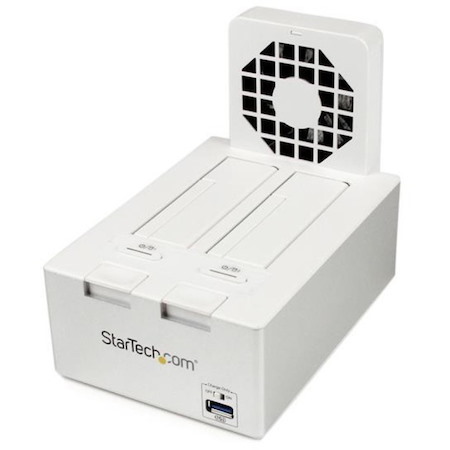 StarTech.com Drive Dock - USB 3.0 Type A, USB 3.0 Type B Host Interface - UASP Support External - White, Silver