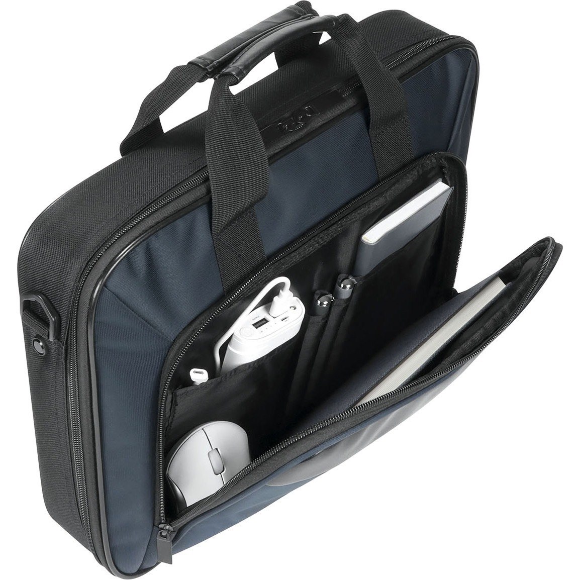 MOBILIS Executive Carrying Case (Briefcase) for 27.9 cm (11") to 35.6 cm (14") Notebook - Navy Blue, Black