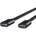 Belkin 60W Thunderbolt 3 USB-C to USB-C Cable - USB 3.1 - 20 Gbps - 1m/3.3ft - M/M - Black