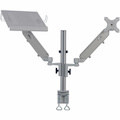 DDR1732NBMTAA Clamp Mount for Notebook, Monitor, Flat Panel Display, HDTV - Silver - TAA Compliant