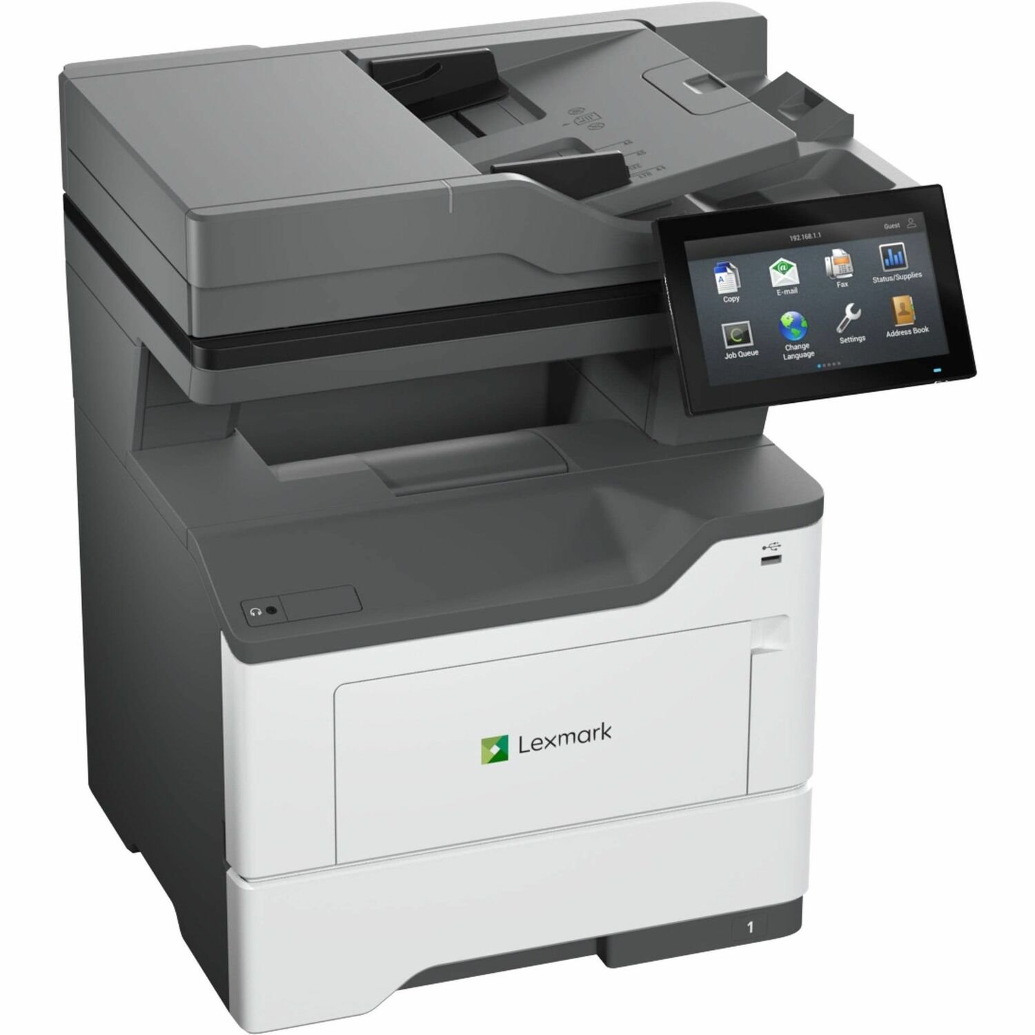 Lexmark MX632adwe Laser Multifunction Printer - Monochrome - TAA Compliant