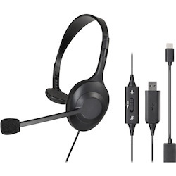 Audio-Technica ATH-101USB Lightweight, Breathable Single-Ear Headset with Clear Audio
