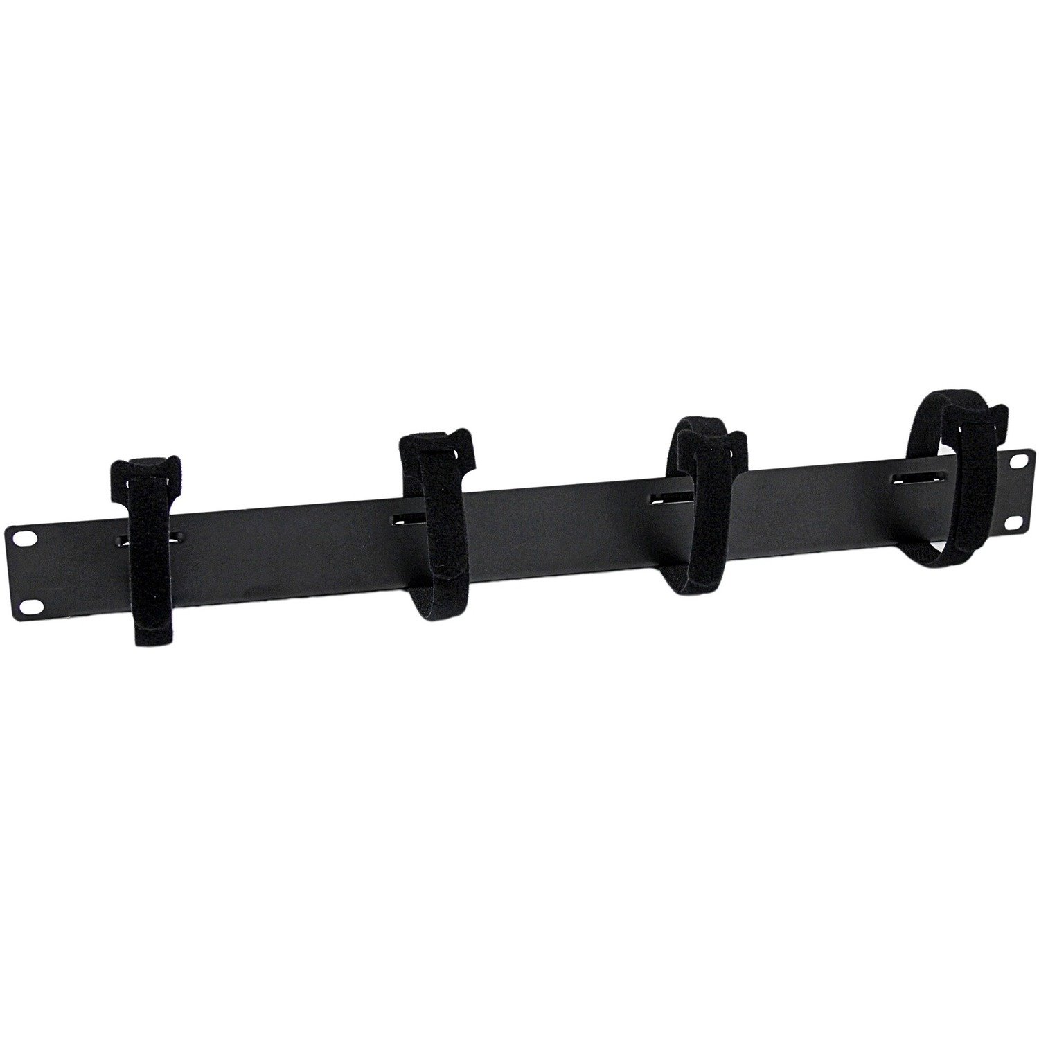 StarTech.com Cable Management Panel with Hook and Loop Strips for Server Racks - 1U