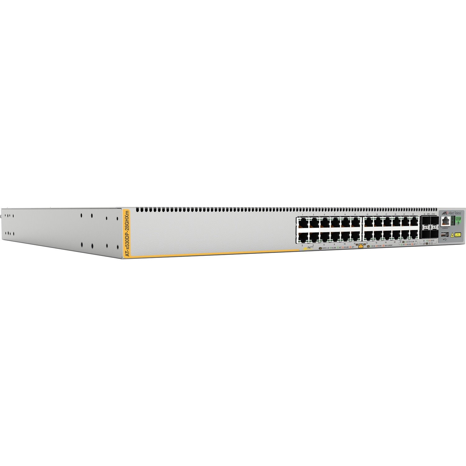 Allied Telesis x530 x530DP-28GHXm 24 Ports Manageable Layer 3 Switch - Gigabit Ethernet, 5 Gigabit Ethernet, 10 Gigabit Ethernet - 10/100/1000Base-T, 10GBase-X, 5GBase-T