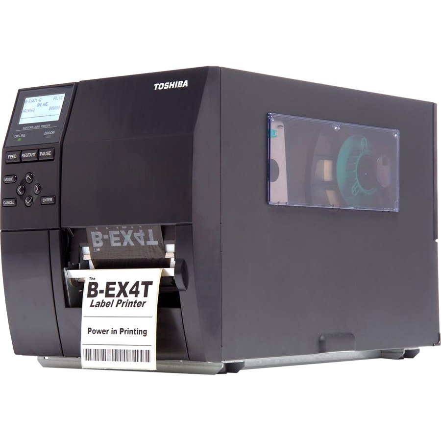 Toshiba B-EX4T Desktop Direct Thermal/Thermal Transfer Printer - Monochrome - Label Print - Fast Ethernet - USB