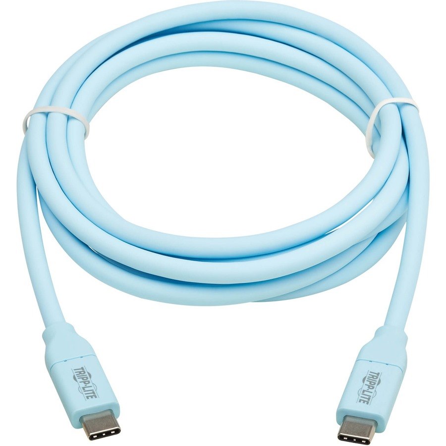Tripp Lite U040AB-006CS5LB USB-C to USB-C Cable (M/M), Light Blue, 6 ft. (1.8 m)