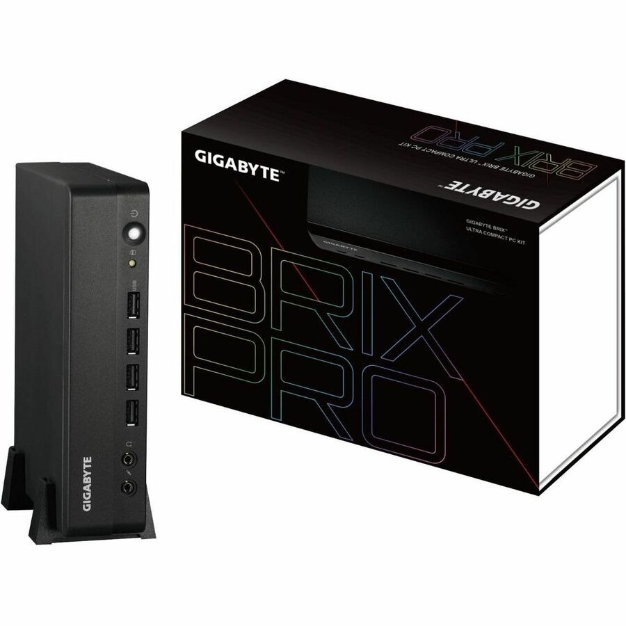 Gigabyte BRIX GB-BSRE-1605 Barebone System - 1 x AMD Ryzen V1605B 2 GHz Quad-core (4 Core)